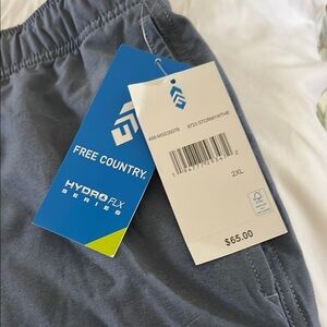 Free Country Men's Blue Athletic Shorts